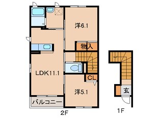 シャーメゾンＮの物件間取画像